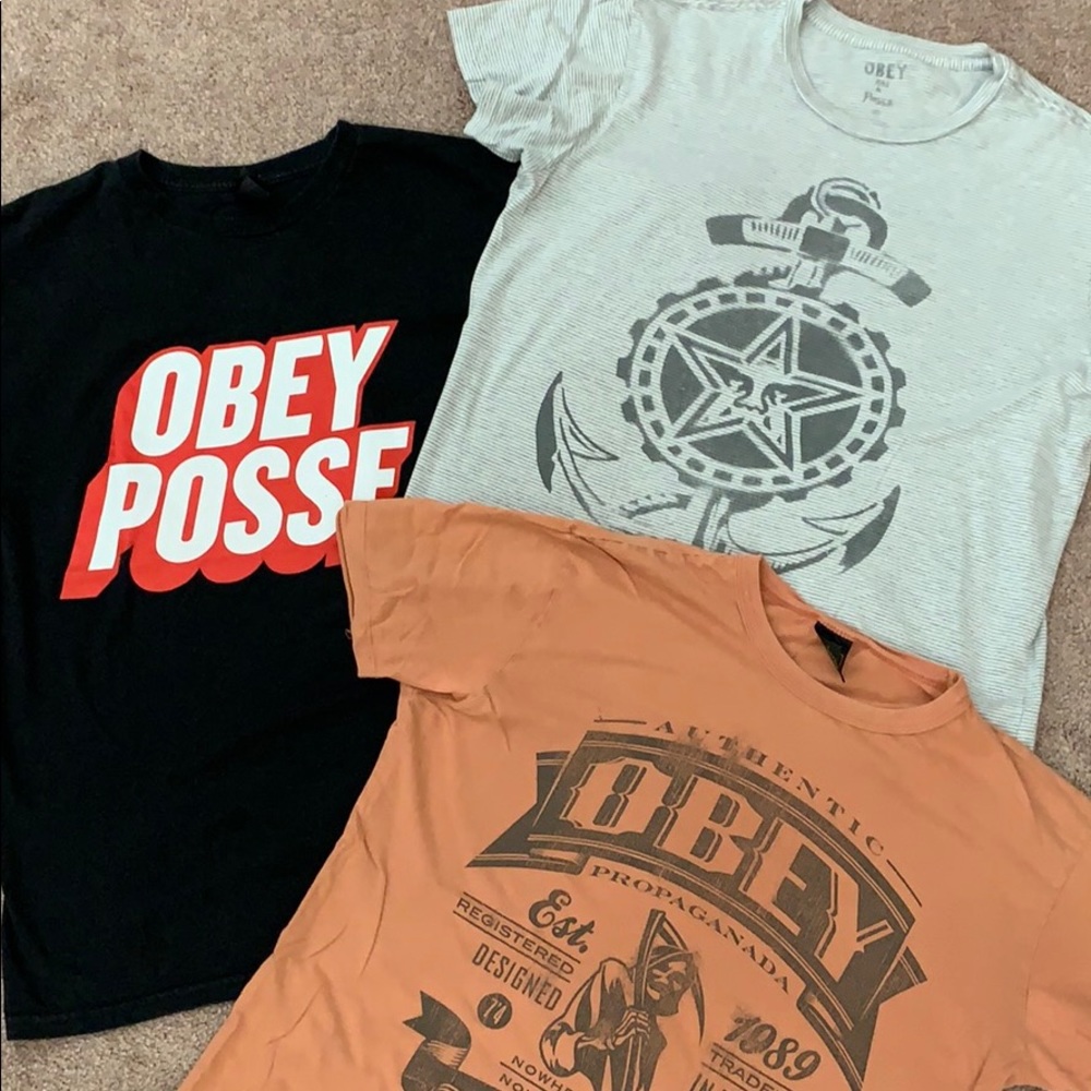 Men’s Obey T-shirt set of 3